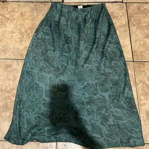 a new day Teal Textured A-Line Skirt
